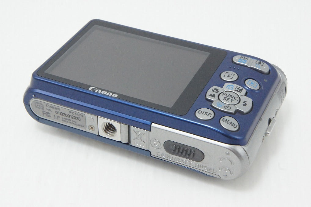 良品 Canon キヤノン PowerShot A3100 IS コンパクトデジタルカメラ ブルー 元箱付 260508z