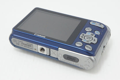 良品 Canon キヤノン PowerShot A3100 IS コンパクトデジタルカメラ ブルー 元箱付 260508z