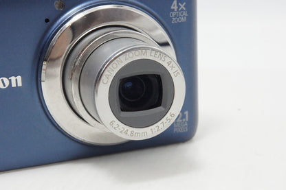良品 Canon キヤノン PowerShot A3100 IS コンパクトデジタルカメラ ブルー 元箱付 260508z