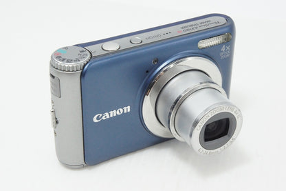 Excellent Condition Canon PowerShot A3100 IS Compact Digital Camera Blue with Original Box 260508z