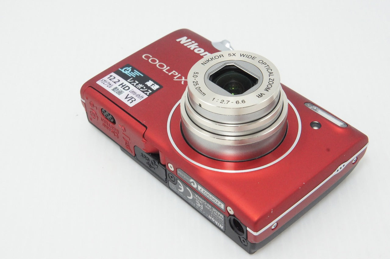 美品 Nikon ニコン COOLPIX S5100 コンパクトデジタルカメラ クリアレッド 元箱付 260414h