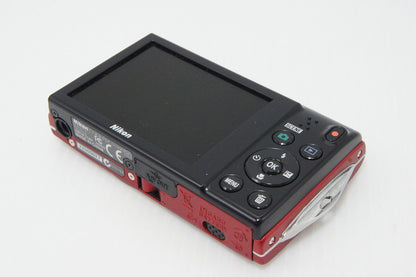 美品 Nikon ニコン COOLPIX S5100 コンパクトデジタルカメラ クリアレッド 元箱付 260414h