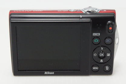 美品 Nikon ニコン COOLPIX S5100 コンパクトデジタルカメラ クリアレッド 元箱付 260414h