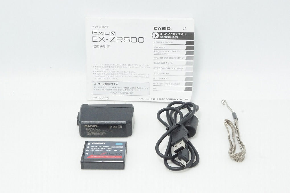 美品 CASIO カシオ HIGH SPEED EXILIM EX-ZR500 コンパクトデジタルカメラ ゴールド 260612ac