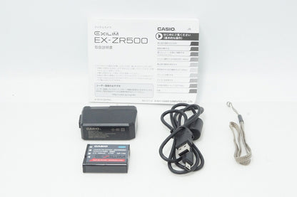 美品 CASIO カシオ HIGH SPEED EXILIM EX-ZR500 コンパクトデジタルカメラ ゴールド 260612ac
