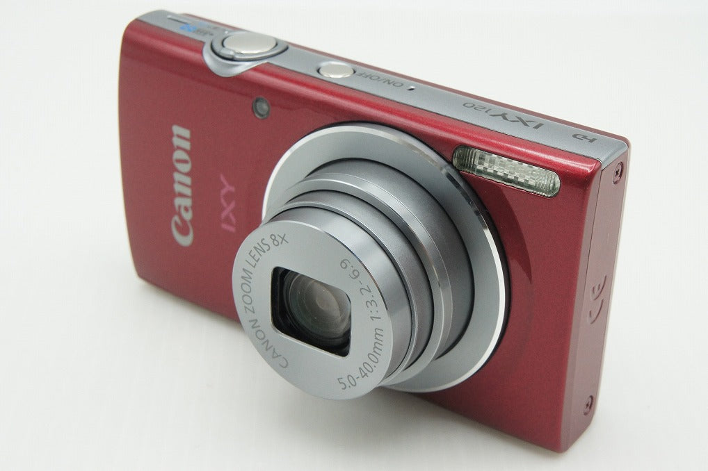 美品 Canon キヤノン IXY 120 コンパクトデジタルカメラ レッド 元箱付 260309b