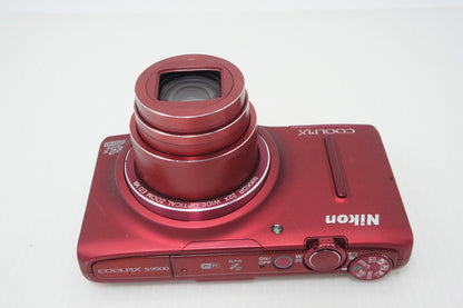 良品 Nikon ニコン COOLPIX S9500 コンパクトデジタルカメラ ヴェルヴェットレッド 元箱付 260414g