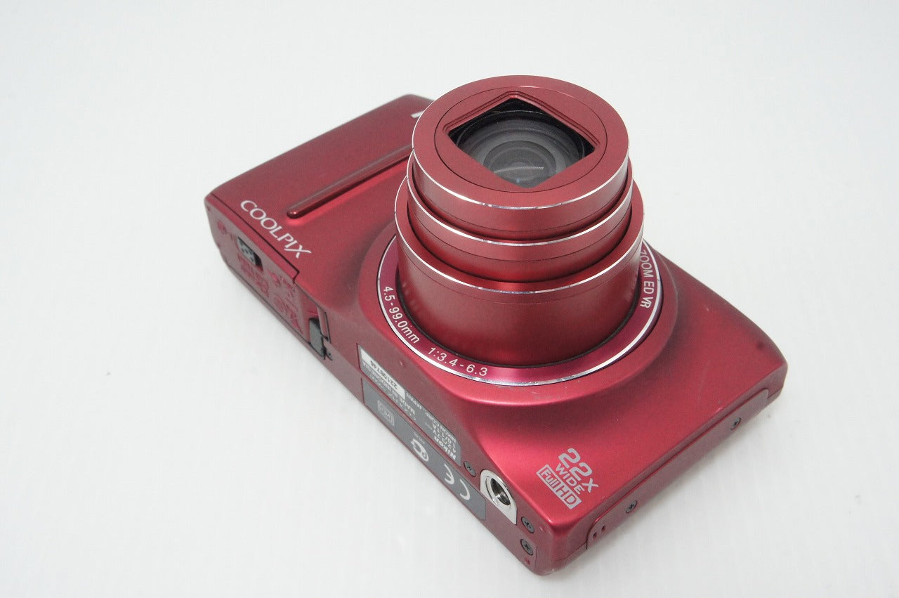 良品 Nikon ニコン COOLPIX S9500 コンパクトデジタルカメラ ヴェルヴェットレッド 元箱付 260414g