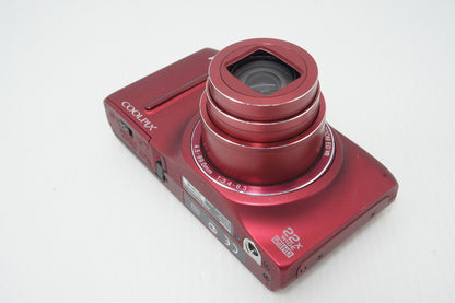 良品 Nikon ニコン COOLPIX S9500 コンパクトデジタルカメラ ヴェルヴェットレッド 元箱付 260414g