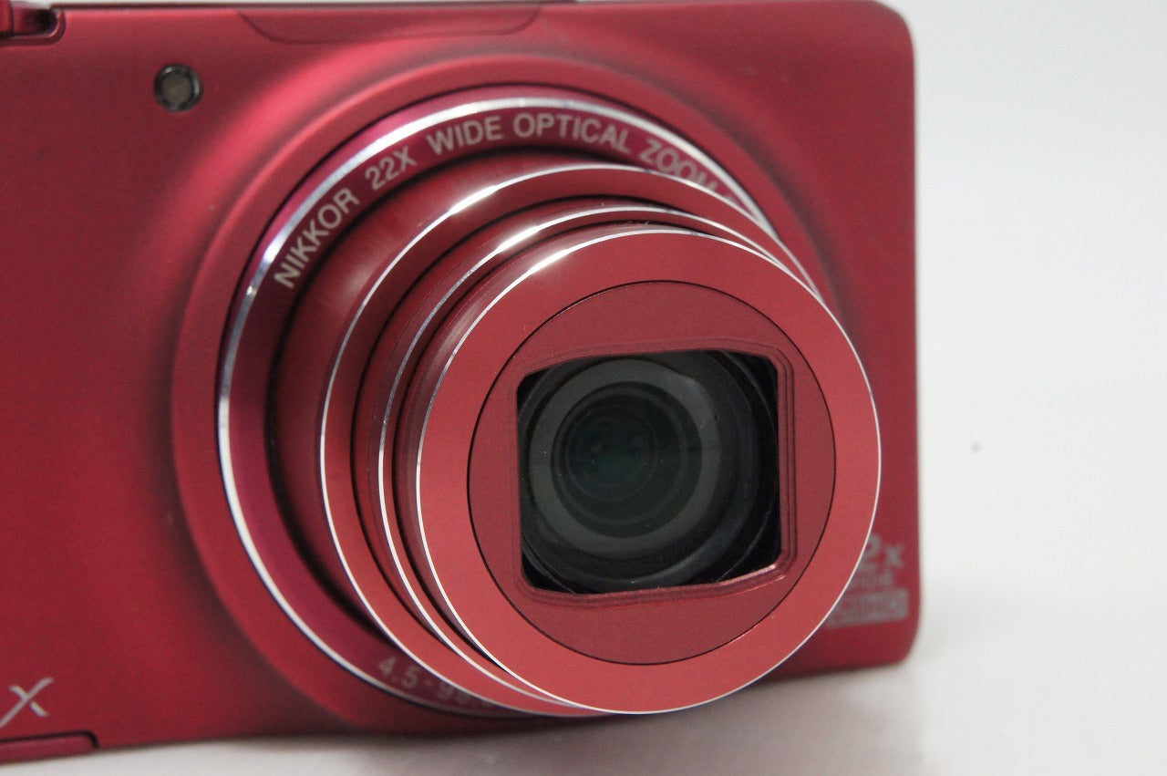 良品 Nikon ニコン COOLPIX S9500 コンパクトデジタルカメラ ヴェルヴェットレッド 元箱付 260414g