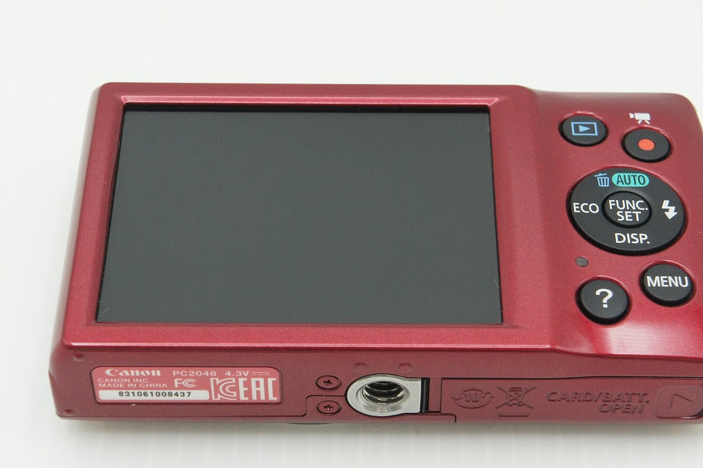 美品 Canon キヤノン IXY 120 コンパクトデジタルカメラ レッド 元箱付 260309b