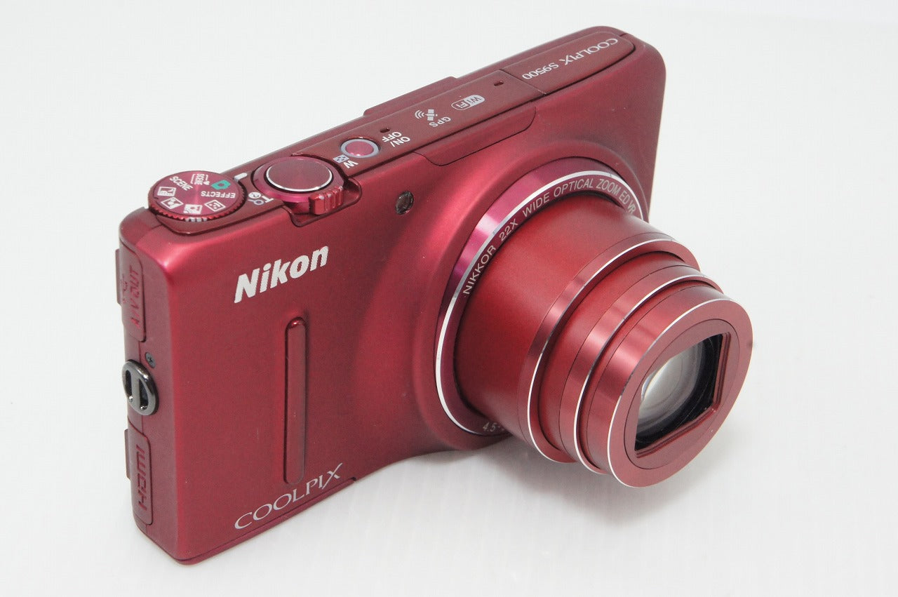 良品 Nikon ニコン COOLPIX S9500 コンパクトデジタルカメラ ヴェルヴェットレッド 元箱付 260414g
