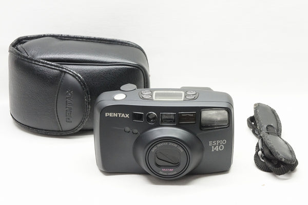 美品 PENTAX ペンタックス ESPIO 140 35mmコンパクトフィルムカメラ ブラック ケース付 230821f
