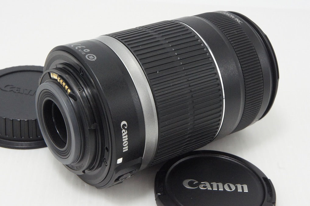 美品 Canon キヤノン EF-S 55-250mm F4-5.6 IS ズームレンズ APS-C フード付 260612e