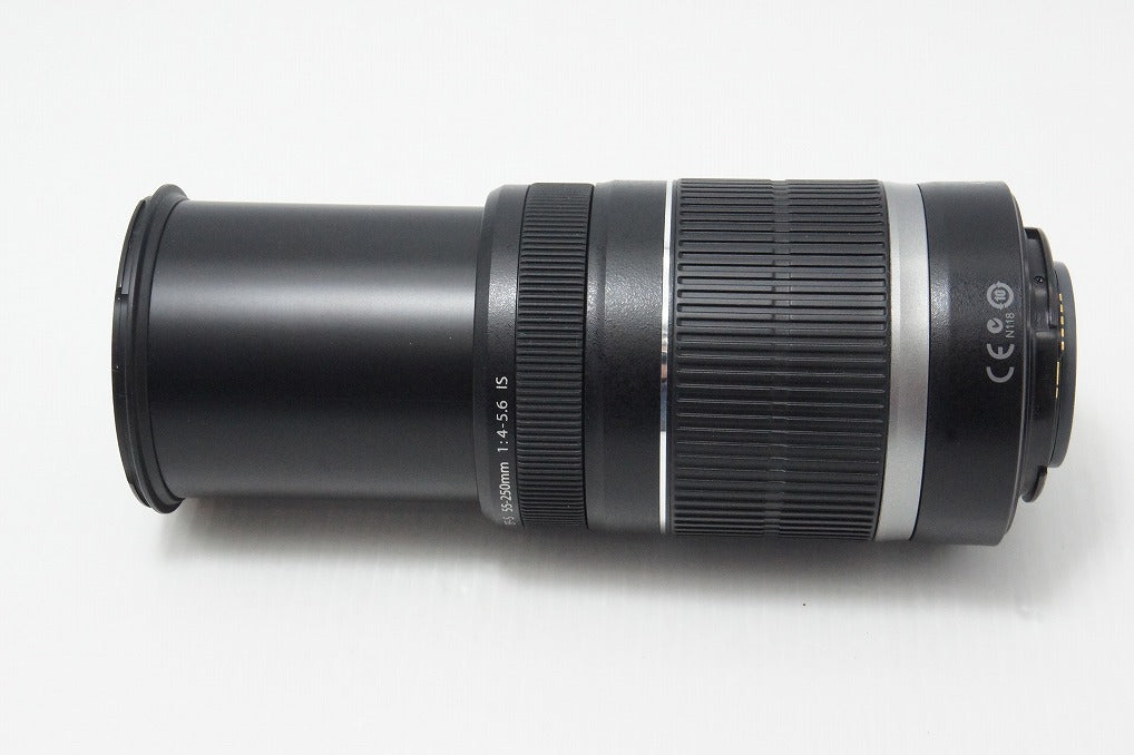 美品 Canon キヤノン EF-S 55-250mm F4-5.6 IS ズームレンズ APS-C フード付 260612e