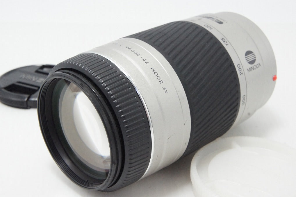 MINOLTA AF ZOOM 75-300mm F4.5-5.6 D SONY α Mount Zoom Lens Silver 260415g