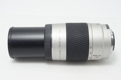 MINOLTA AF ZOOM 75-300mm F4.5-5.6 D SONY α Mount Zoom Lens Silver 260415g