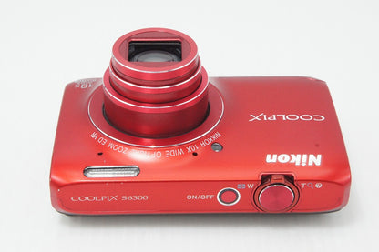 良品 Nikon ニコン COOLPIX S6300 コンパクトデジタルカメラ アーバンレッド 260612m