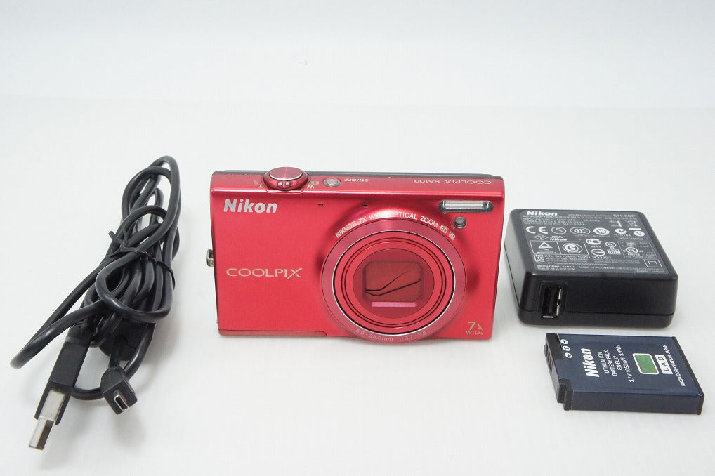 Nikon ニコン COOLPIX S6100 コンパクトデジタルカメラ スーパーレッド 260413n