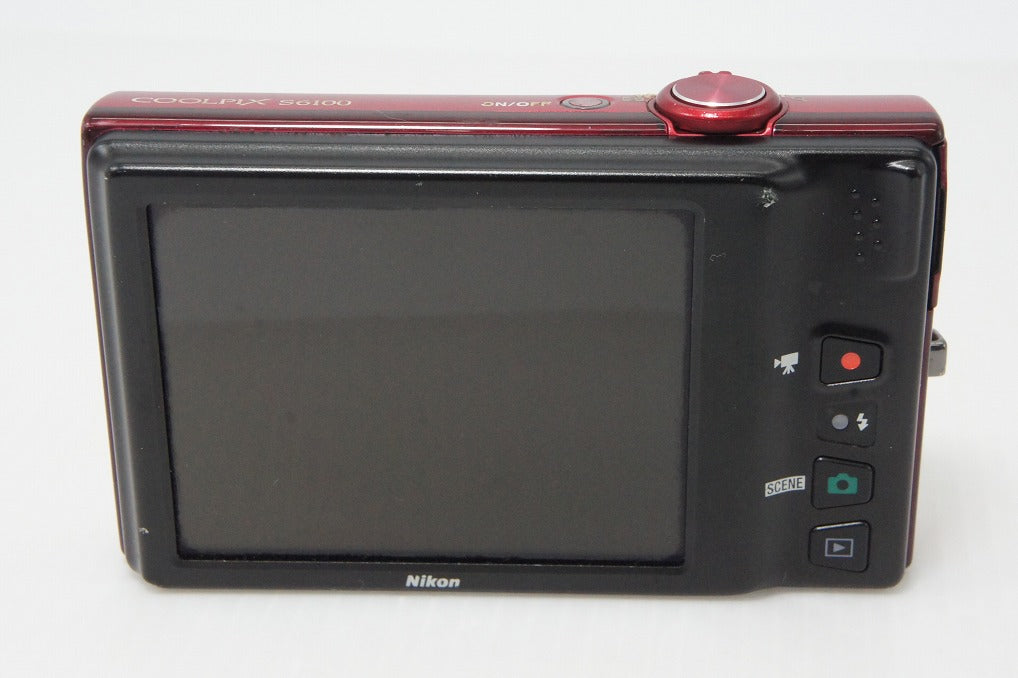 Nikon COOLPIX S6100 Compact Digital Camera Super Red 260413n