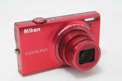 Nikon COOLPIX S6100 Compact Digital Camera Super Red 260413n