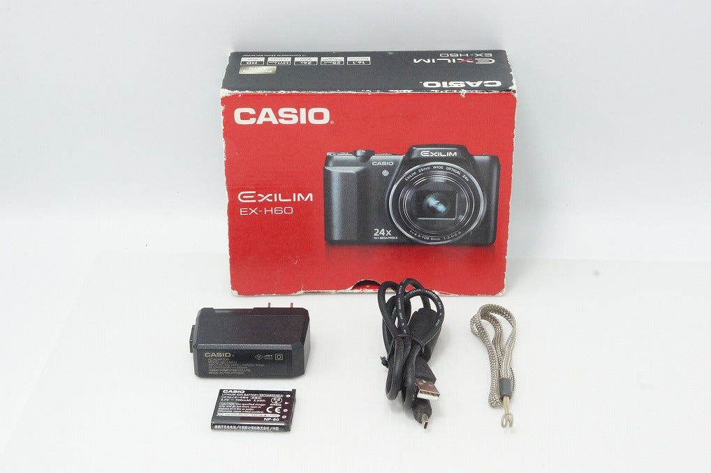 良品 CASIO カシオ EXILIM EX-H60 コンパクトデジタルカメラ ブラック