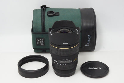 美品 SIGMA シグマ 15-30mm F3.5-4.5 EX DG ASPHERICAL Canon キヤノン EFマウント ズームレンズ ケース付 260414x