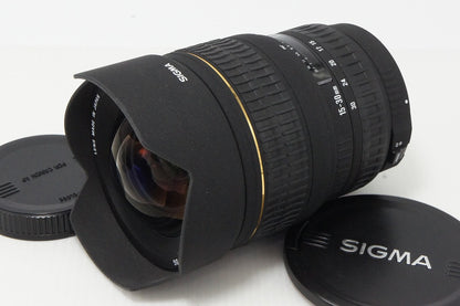 美品 SIGMA シグマ 15-30mm F3.5-4.5 EX DG ASPHERICAL Canon キヤノン EFマウント ズームレンズ ケース付 260414x