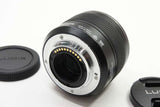 良品 Panasonic LEICA DG SUMMILUX 25mm F1.4 ASPH. H-X025 単焦点レンズ フード付 240927d