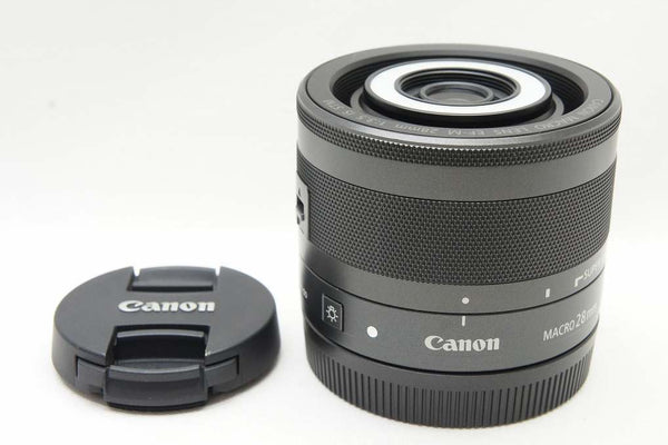 美品 Canon キヤノン EF-M 28mm F3.5 MACRO IS STM EF-Mマウント APS-C ミラーレス用 単焦点レンズ 250120ao