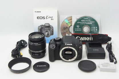 Good condition Canon EOS Kiss X4 Body + EF-S 18-55mm IS Lens Kit Digital SLR Camera 260612d