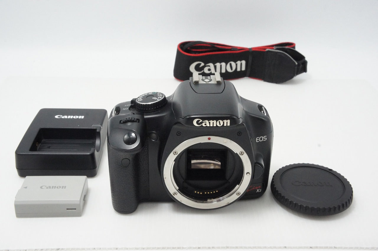 Canon キヤノン EOS Kiss X2 ボディ デジタル一眼レフカメラ ブラック 260609g