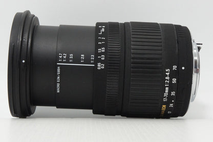 良品 SIGMA シグマ 17-70mm F2.8-4.5 DC MACRO PENTAX ペンタックス Kマウント ズームレンズ フード付 260414a