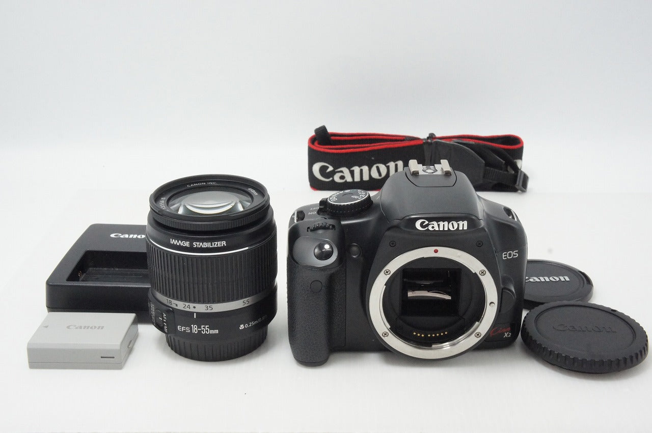Canon EOS Kiss X2 Lens Kit (EF-S 18-55mm F3.5-5.6 IS) Digital SLR Camera 260612x