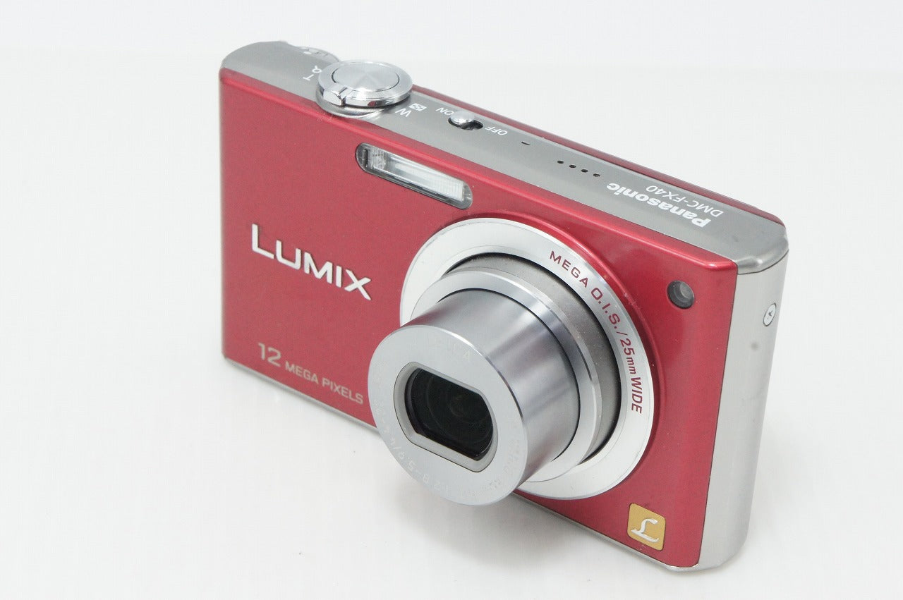 良品 Panasonic パナソニック LUMIX DMC-FX40 コンパクトデジタルカメラ フレッシュレッド 260414m