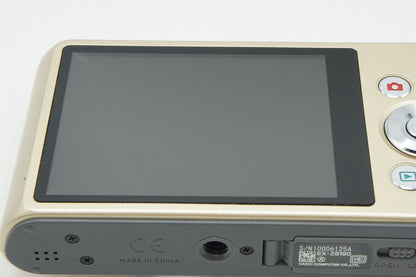 美品 CASIO カシオ EXILIM EX-ZS190 コンパクトデジタルカメラ ゴールド 260304o