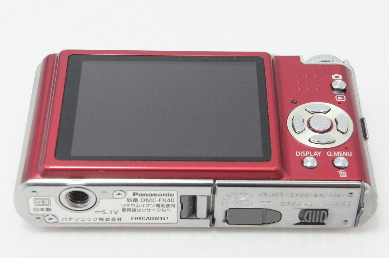 良品 Panasonic パナソニック LUMIX DMC-FX40 コンパクトデジタルカメラ フレッシュレッド 260414m
