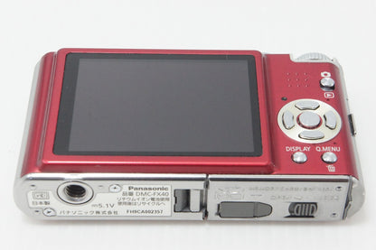 良品 Panasonic パナソニック LUMIX DMC-FX40 コンパクトデジタルカメラ フレッシュレッド 260414m