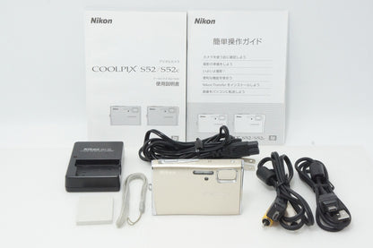 良品 Nikon ニコン COOLPIX S52 コンパクトデジタルカメラ ベージュゴールド 260414f