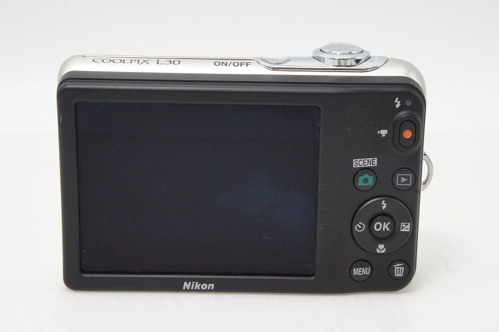 美品 Nikon ニコン COOLPIX L30 コンパクトデジタルカメラ シルバー 260615d