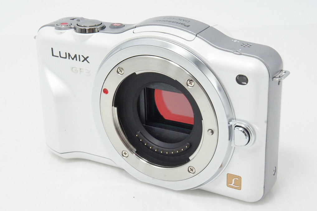 良品 Panasonic パナソニック LUMIX DMC-GF3 ボディ ミラーレス一眼カメラ ホワイト 元箱付 260416n