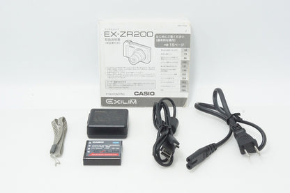 良品 CASIO カシオ HIGH SPEED EXILIM EX-ZR200 コンパクトデジタルカメラ ブルー 260615b