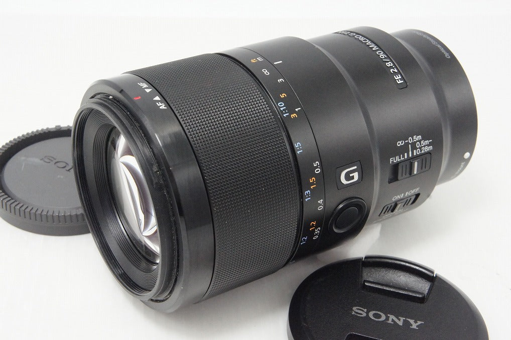 SONY ソニー FE 90mm F2.8 Macro G OSS SEL90M28G Eマウント フルサイズ 単焦点レンズ フード付 260615r