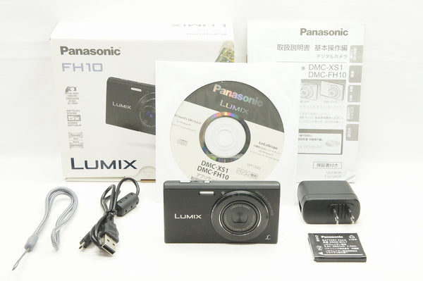 美品 Panasonic パナソニック LUMIX DMC FH10 コンパクトデジタルカメラ   ブラック 元箱付 231215k