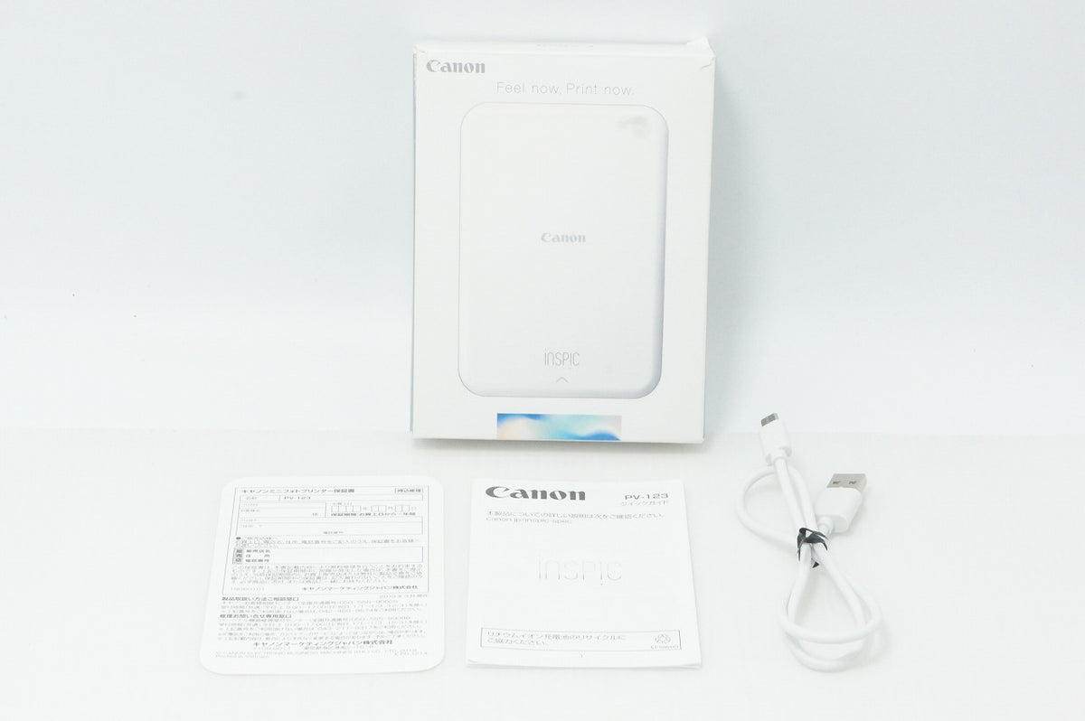 Canon キヤノン スマホ ミニフォトプリンター iNSPiC PV-123 SB ブルー 元箱付 261008r