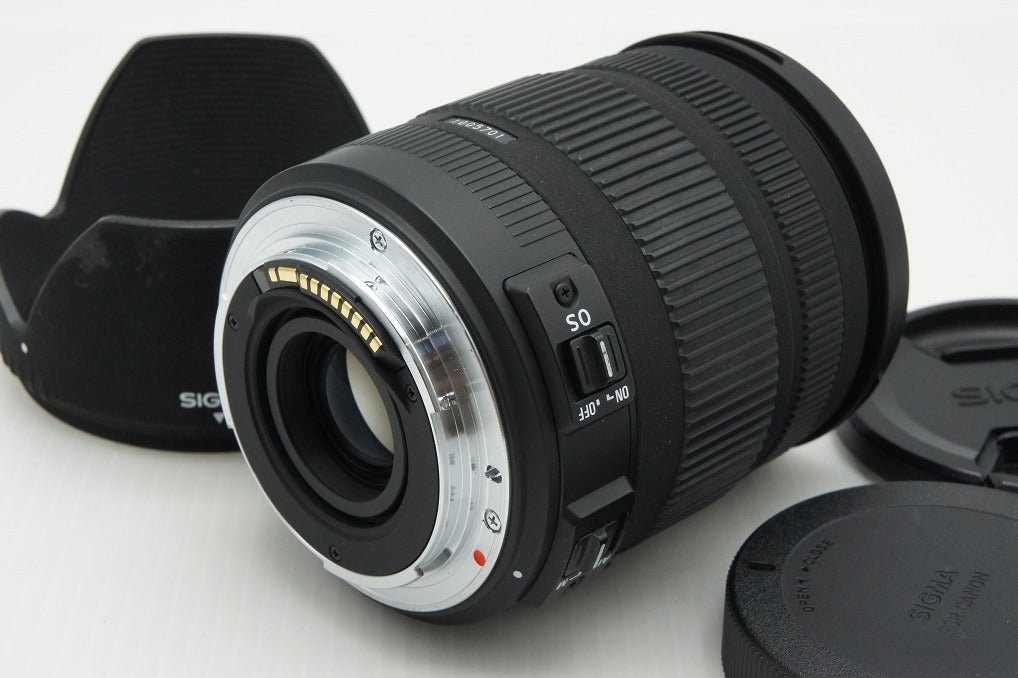Excellent SIGMA 18-125mm F3.8-5.6 DC OS HSM Canon EF-mount APS-C Zoom Lens with Hood 260310u