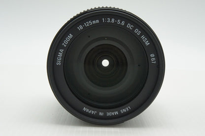 Excellent SIGMA 18-125mm F3.8-5.6 DC OS HSM Canon EF-mount APS-C Zoom Lens with Hood 260310u