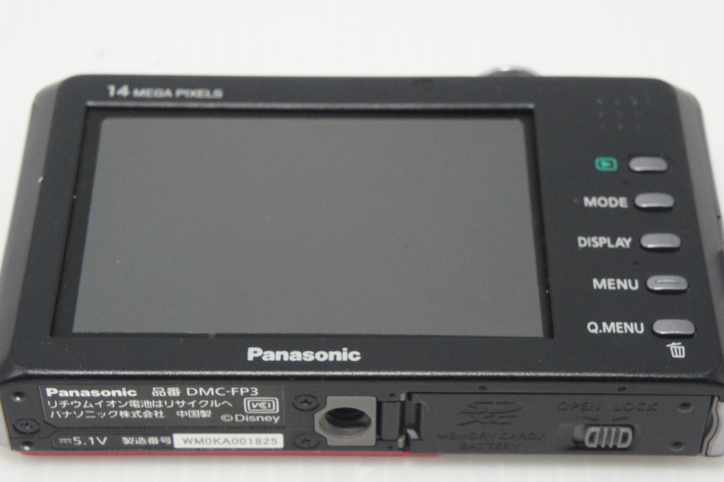 良品 Panasonic パナソニック LUMIX DMC FP3-KA ディズニーモデル