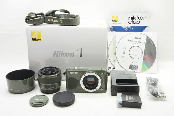 良品 Nikon ニコン 1 S1 ボディ + 1 NIKKOR VR 10-30mm 標準ズームキット ミラーレス 元箱付 240417a