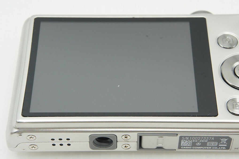 美品 CASIO カシオ EXILIM EX-ZS12 コンパクトデジタルカメラ シルバー 260105j